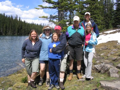 Group photo at Rawson Lake